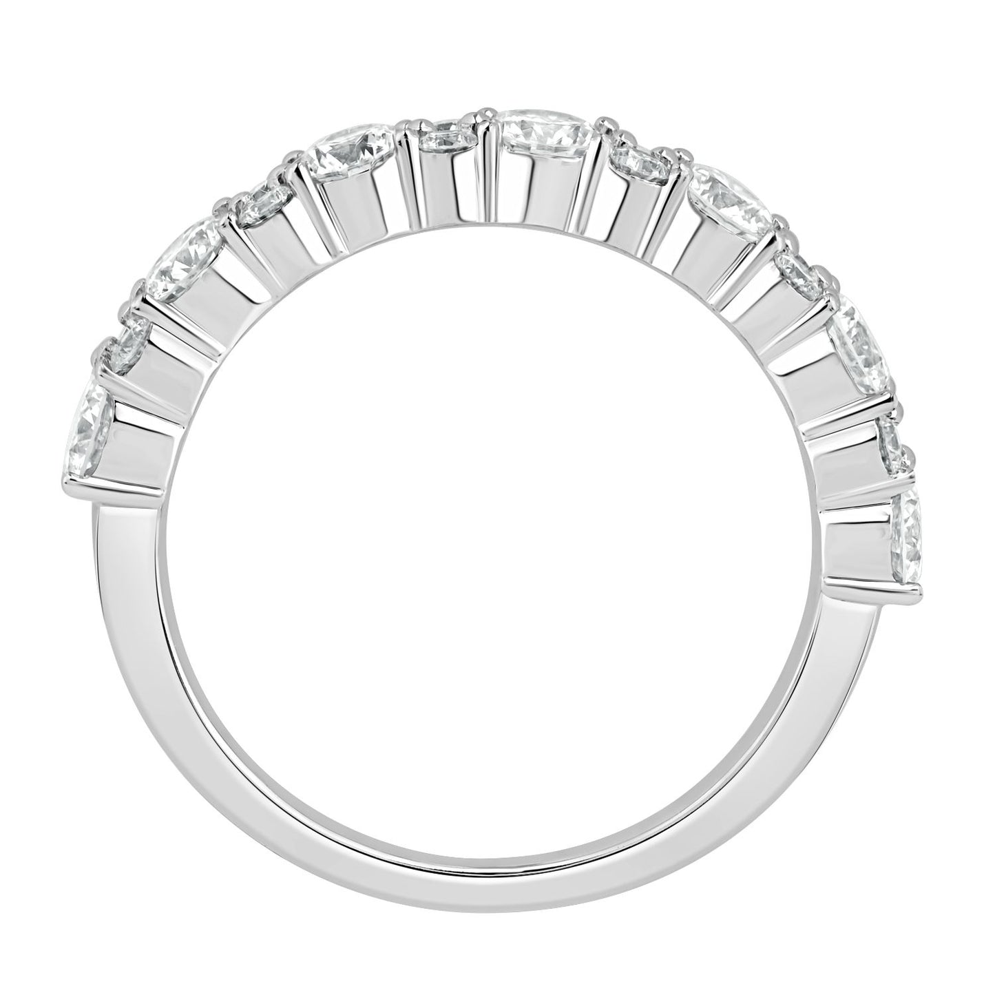 Half Eternity Diamond Wedding Band