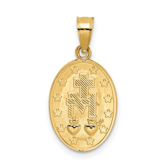 14K Miraculous Medal Pendant