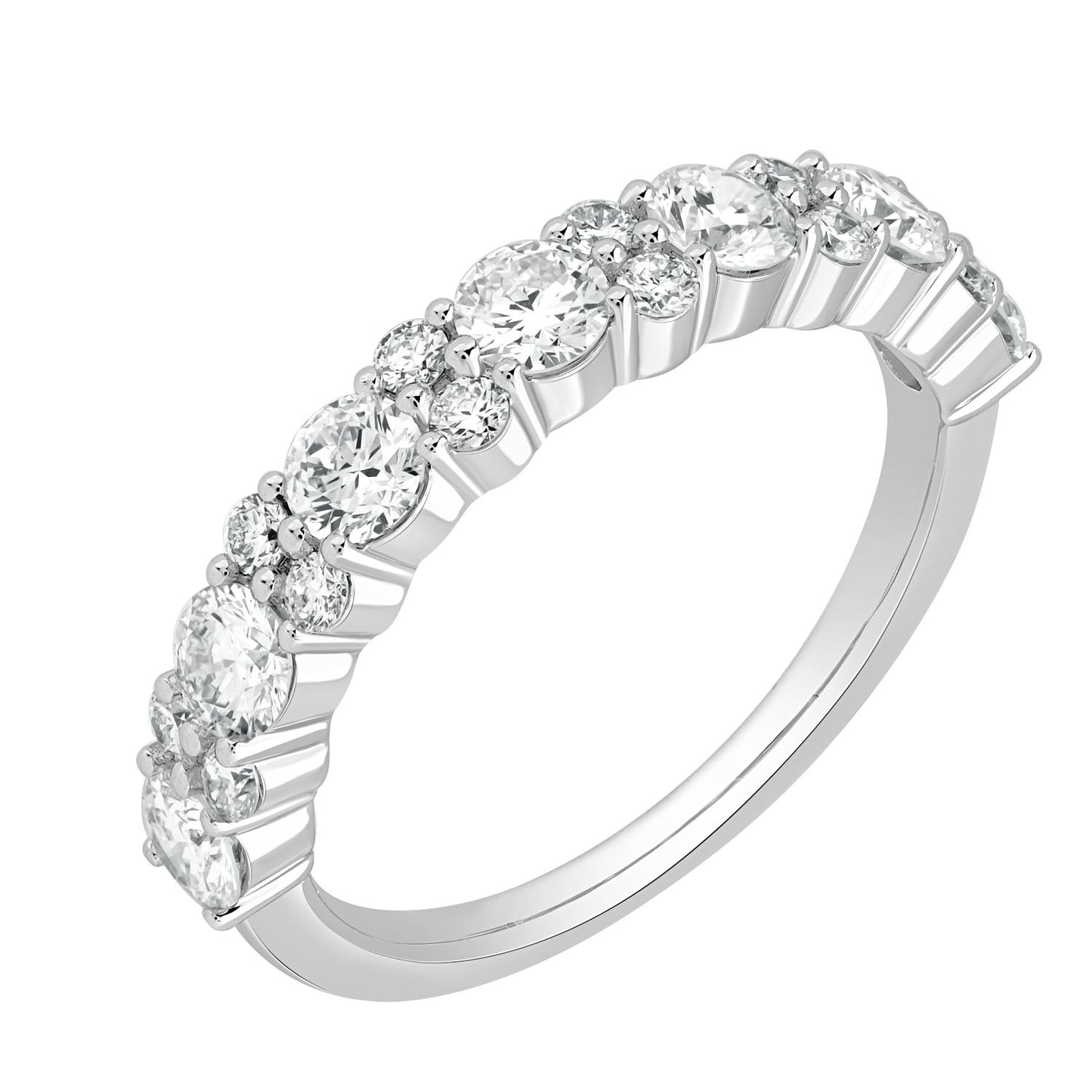 Half Eternity Diamond Wedding Band