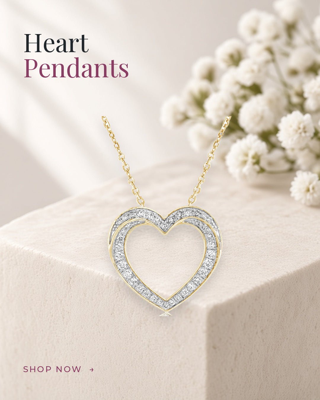 Heart Pendants - Dewberry Diamonds