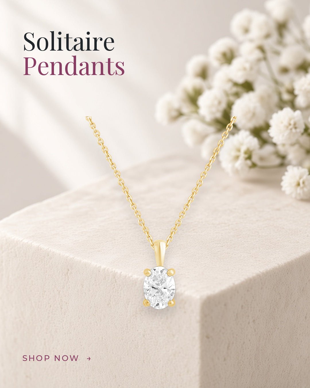 Solitaire Pendants - Dewberry Diamonds