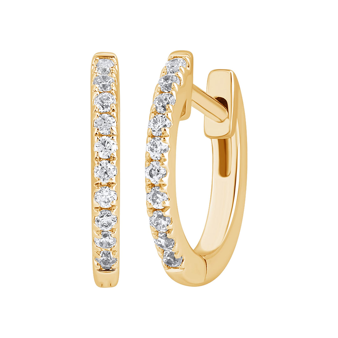 0.2 Ct Lab Grown Diamond Huggie Hoop Earrings - Dewberry Diamonds
