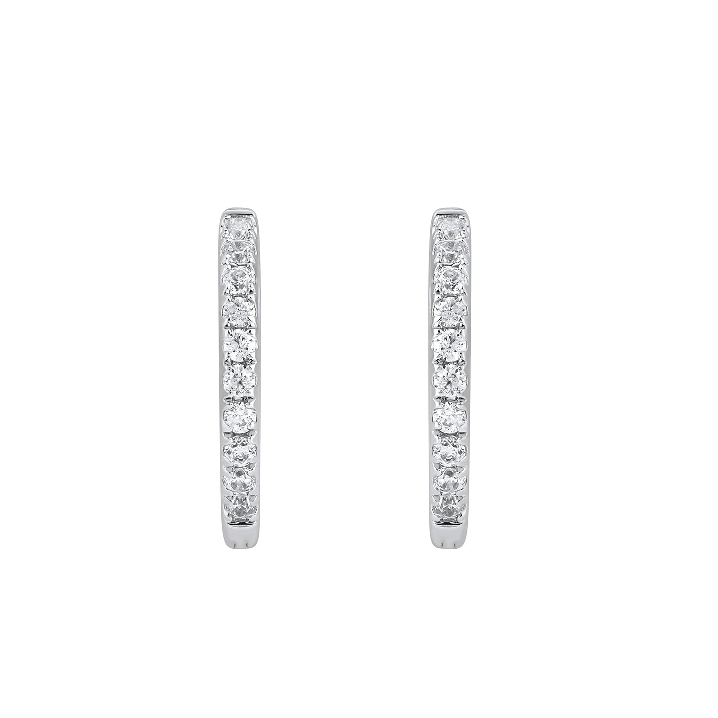 0.2 Ct Lab Grown Diamond Huggie Hoop Earrings - Dewberry Diamonds