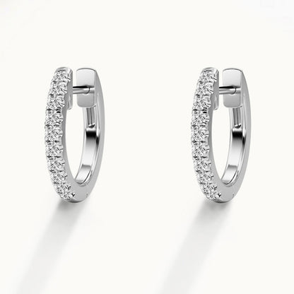 0.2 Ct Lab Grown Diamond Huggie Hoop Earrings - Dewberry Diamonds