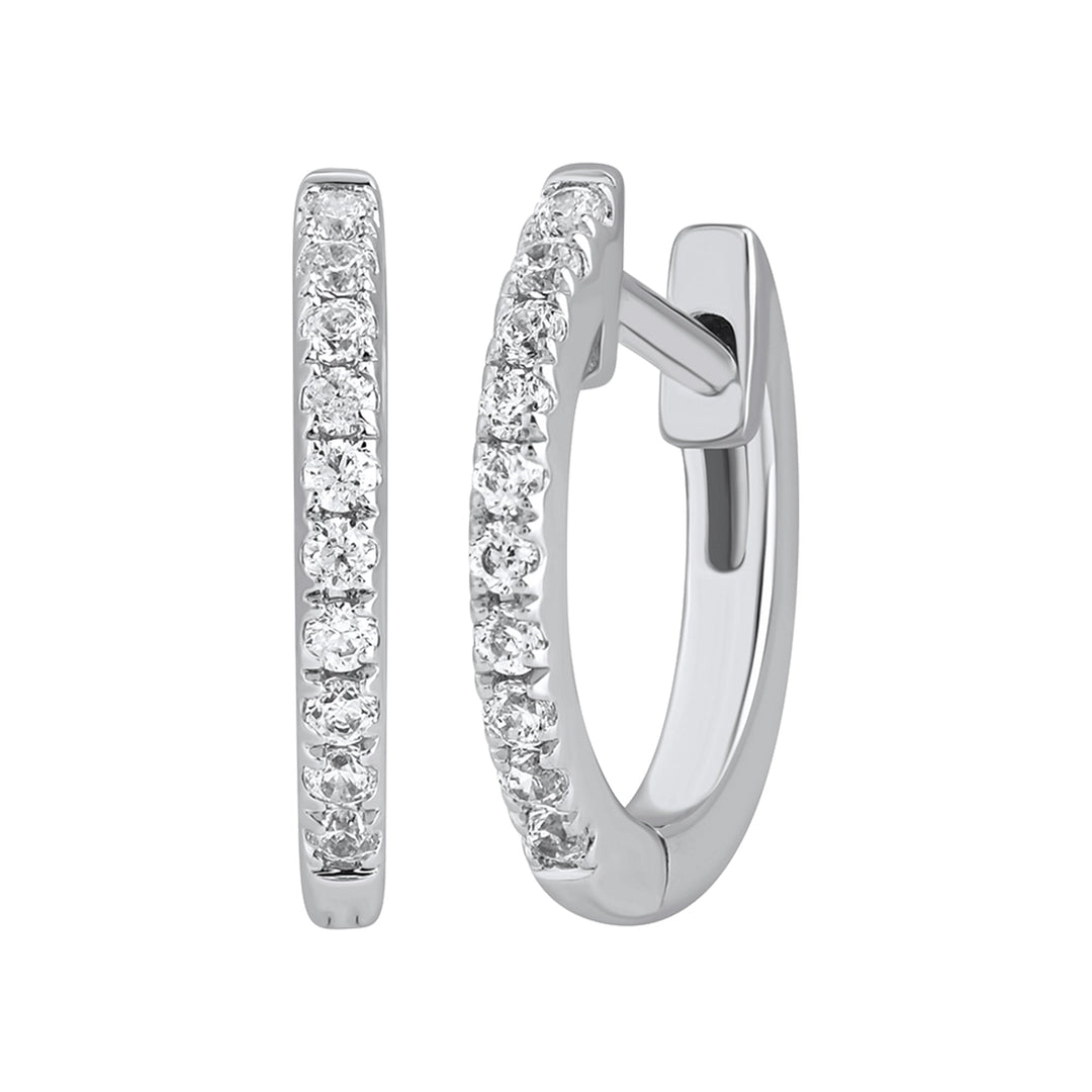 0.2 Ct Lab Grown Diamond Huggie Hoop Earrings - Dewberry Diamonds