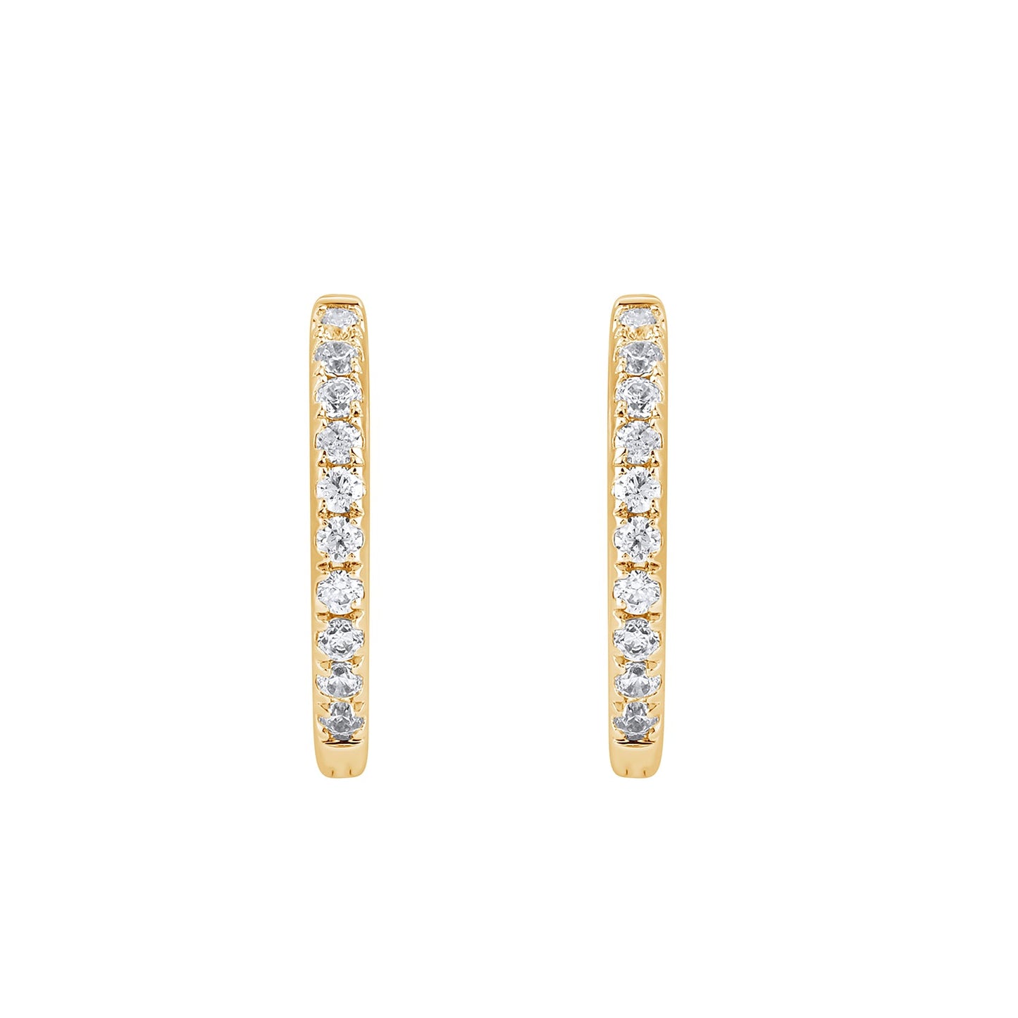 0.2 Ct Lab Grown Diamond Huggie Hoop Earrings - Dewberry Diamonds