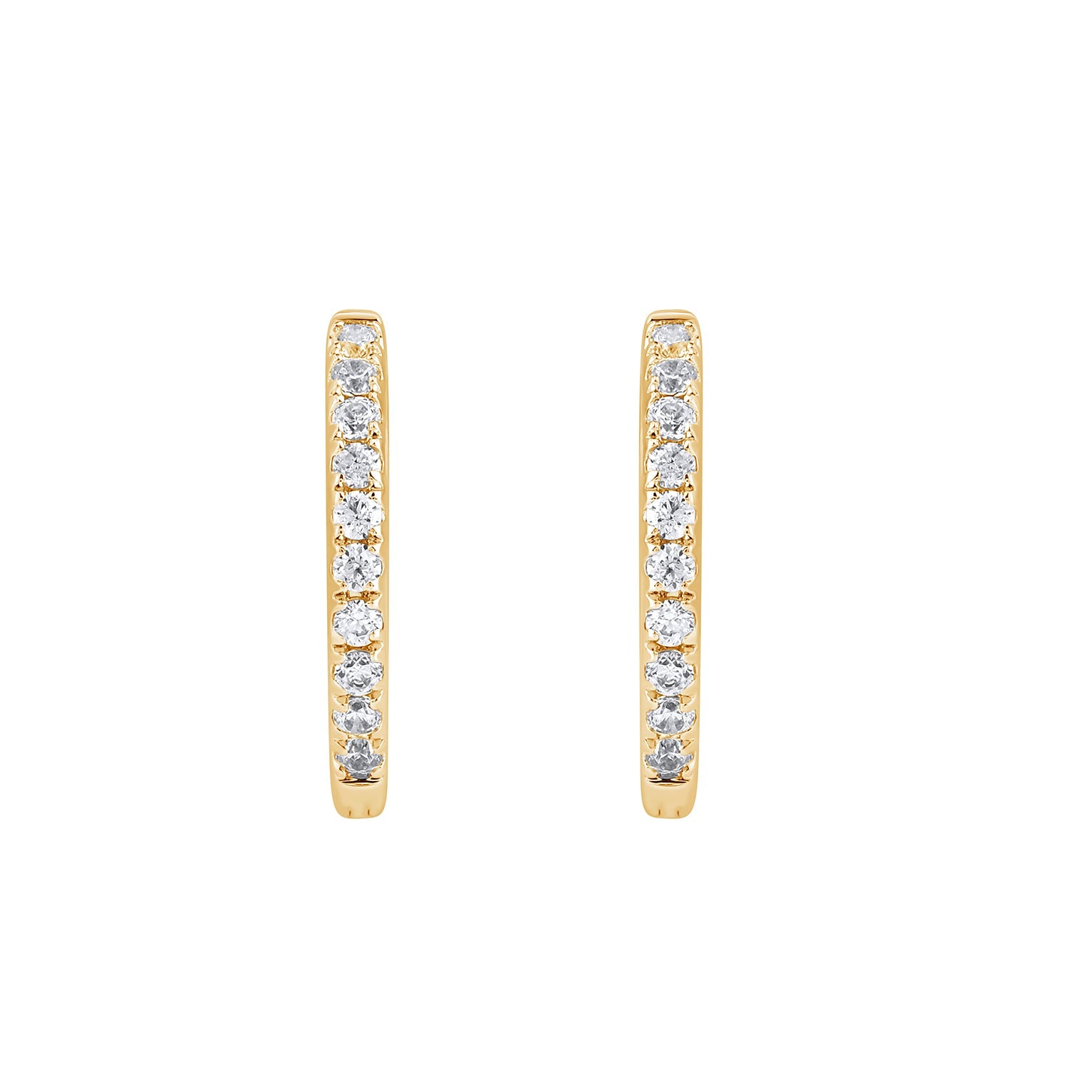 0.2 Ct Lab Grown Diamond Huggie Hoop Earrings - Dewberry Diamonds
