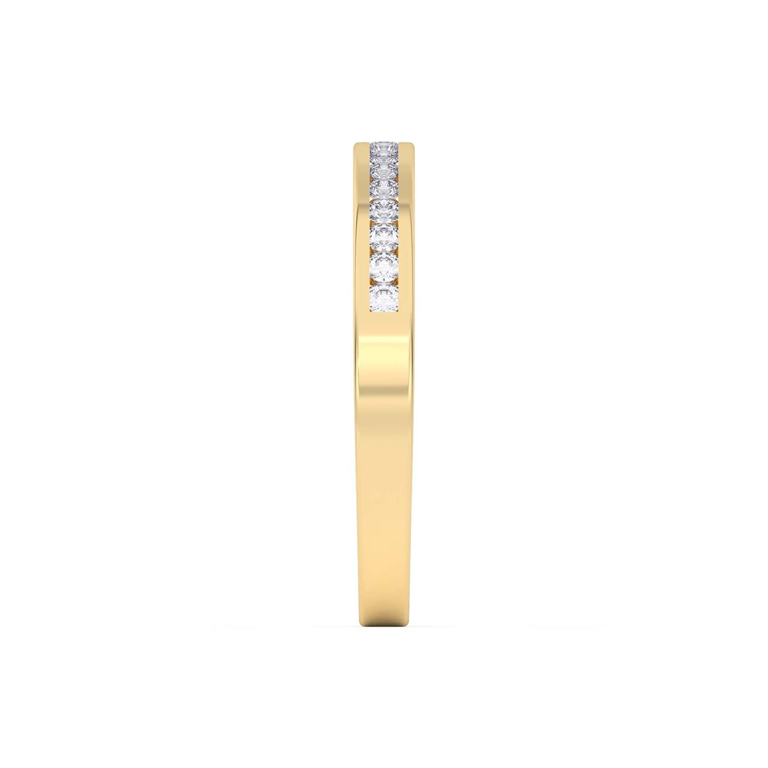 0.20 Ct Diamond Half Eternity Wedding Band 14K Gold - Dewberry Diamonds