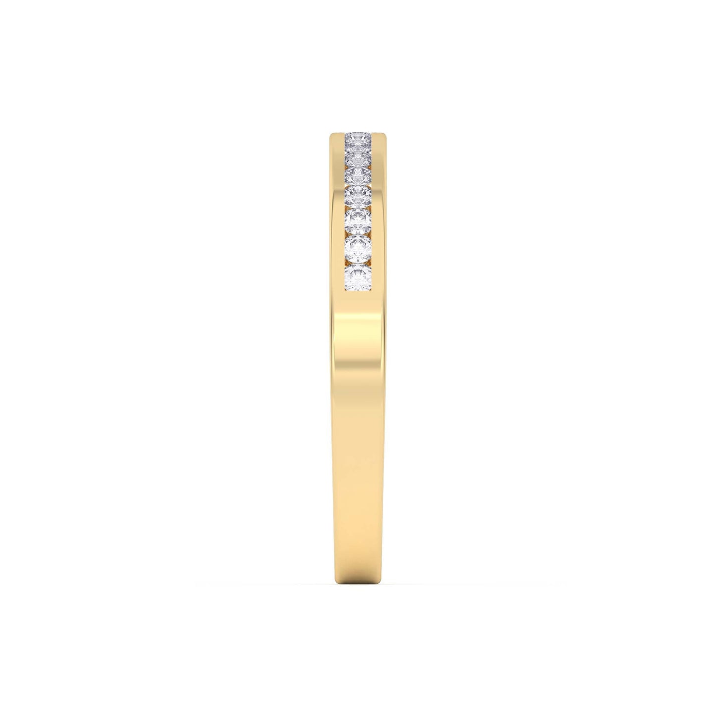 0.20 Ct Diamond Half Eternity Wedding Band 14K Gold - Dewberry Diamonds