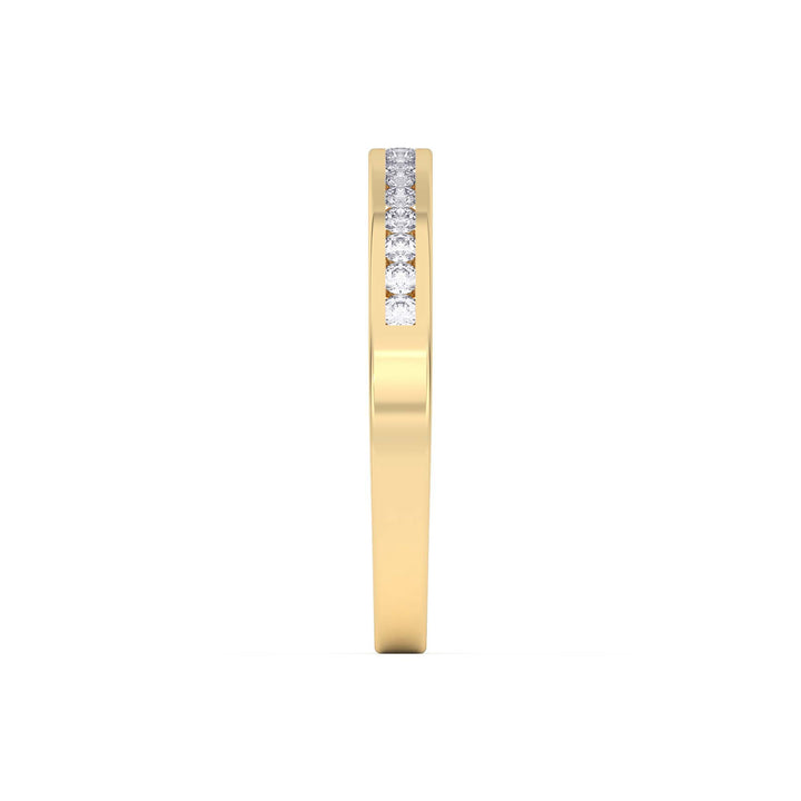 0.20 Ct Diamond Half Eternity Wedding Band 14K Gold - Dewberry Diamonds