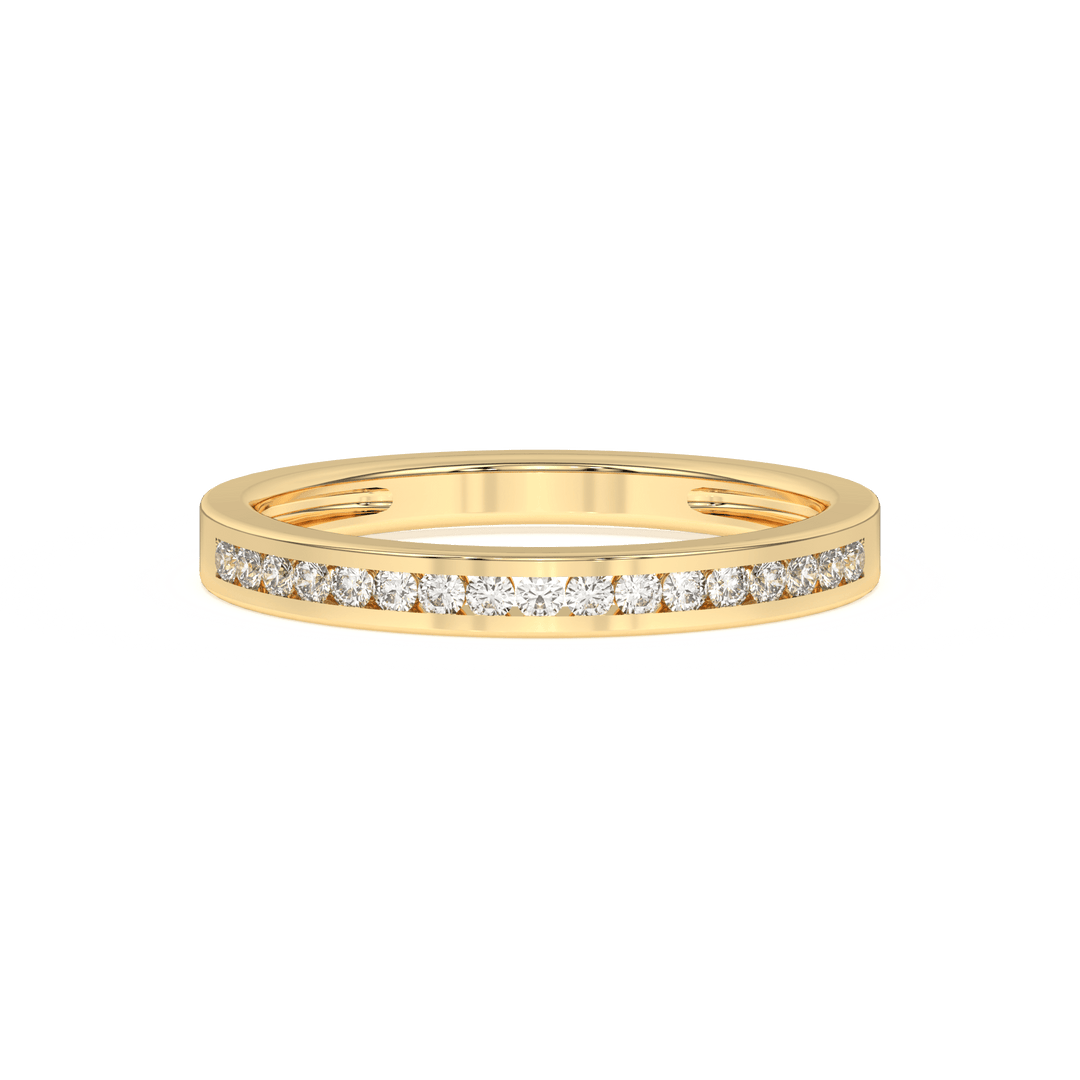 0.20 Ct Diamond Half Eternity Wedding Band 14K Gold - Dewberry Diamonds