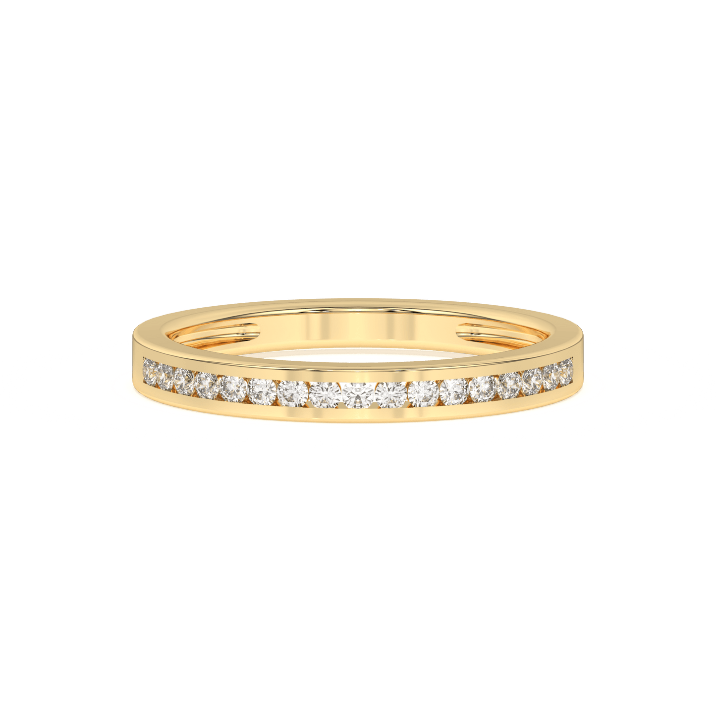 0.20 Ct Diamond Half Eternity Wedding Band 14K Gold - Dewberry Diamonds