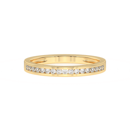 0.20 Ct Diamond Half Eternity Wedding Band 14K Gold - Dewberry Diamonds