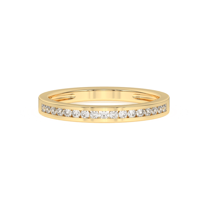 0.20 Ct Diamond Half Eternity Wedding Band 14K Gold - Dewberry Diamonds
