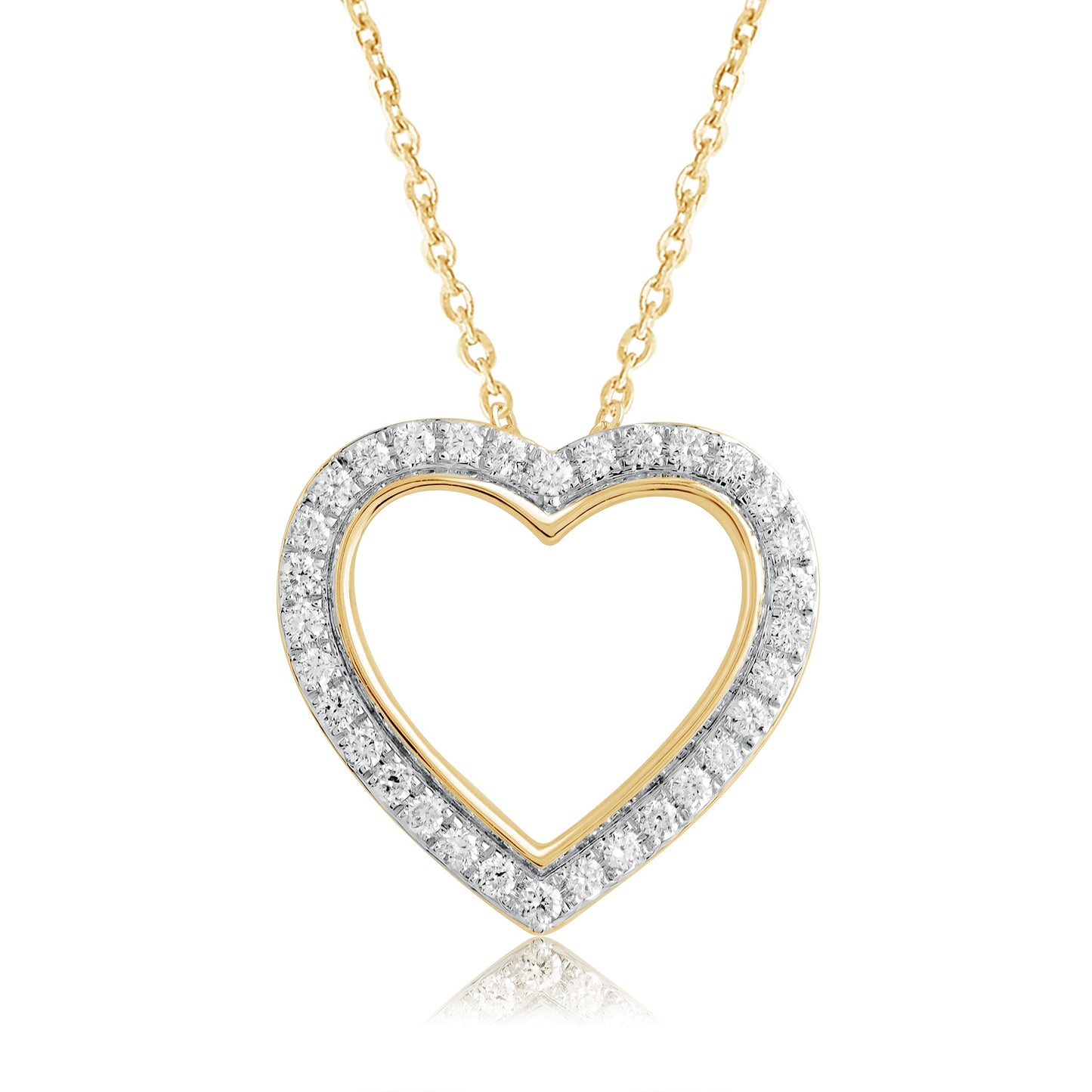 0.25 Ct Lab Grown Diamond Heart Pendant Necklace - Dewberry Diamonds