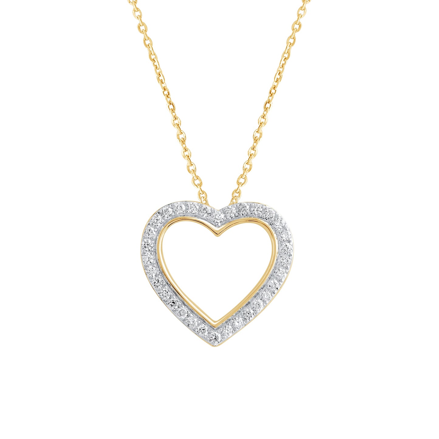 0.25 Ct Lab Grown Diamond Heart Pendant Necklace - Dewberry Diamonds