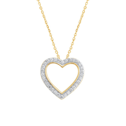 0.25 Ct Lab Grown Diamond Heart Pendant Necklace - Dewberry Diamonds