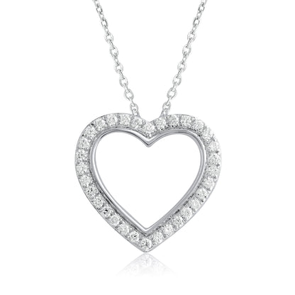 0.25 Ct Lab Grown Diamond Heart Pendant Necklace - Dewberry Diamonds
