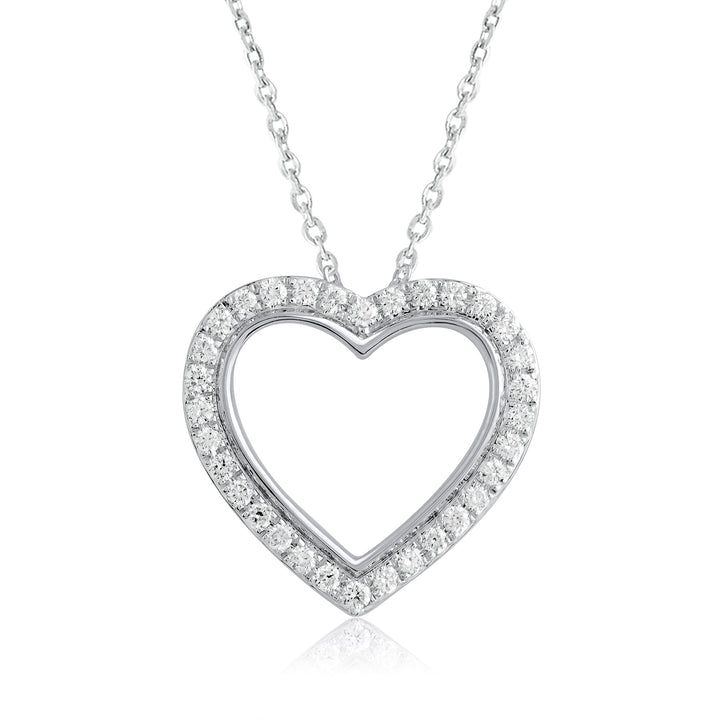 0.25 Ct Lab Grown Diamond Heart Pendant Necklace - Dewberry Diamonds