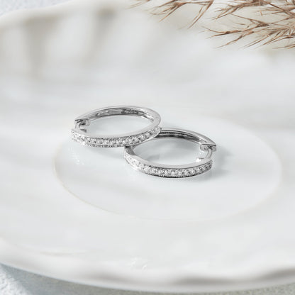 0.33 Ct Lab Grown Diamond Huggie Hoop Earrings - Dewberry Diamonds