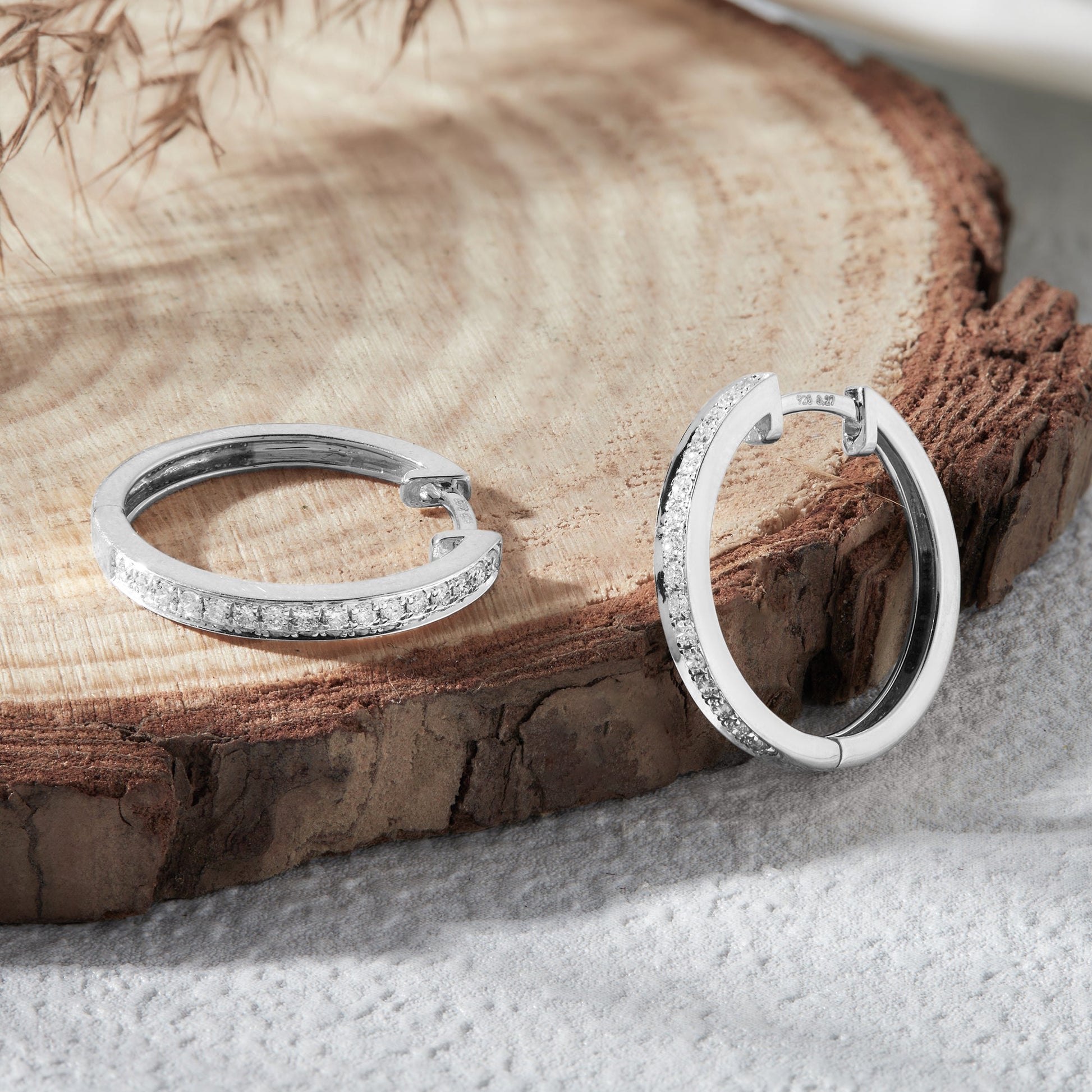 0.33 Ct Lab Grown Diamond Huggie Hoop Earrings - Dewberry Diamonds