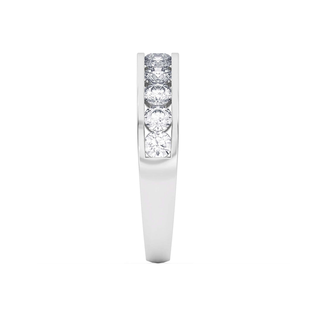 1 Ct Diamond Half Eternity Wedding Band 14K Gold - Dewberry Diamonds
