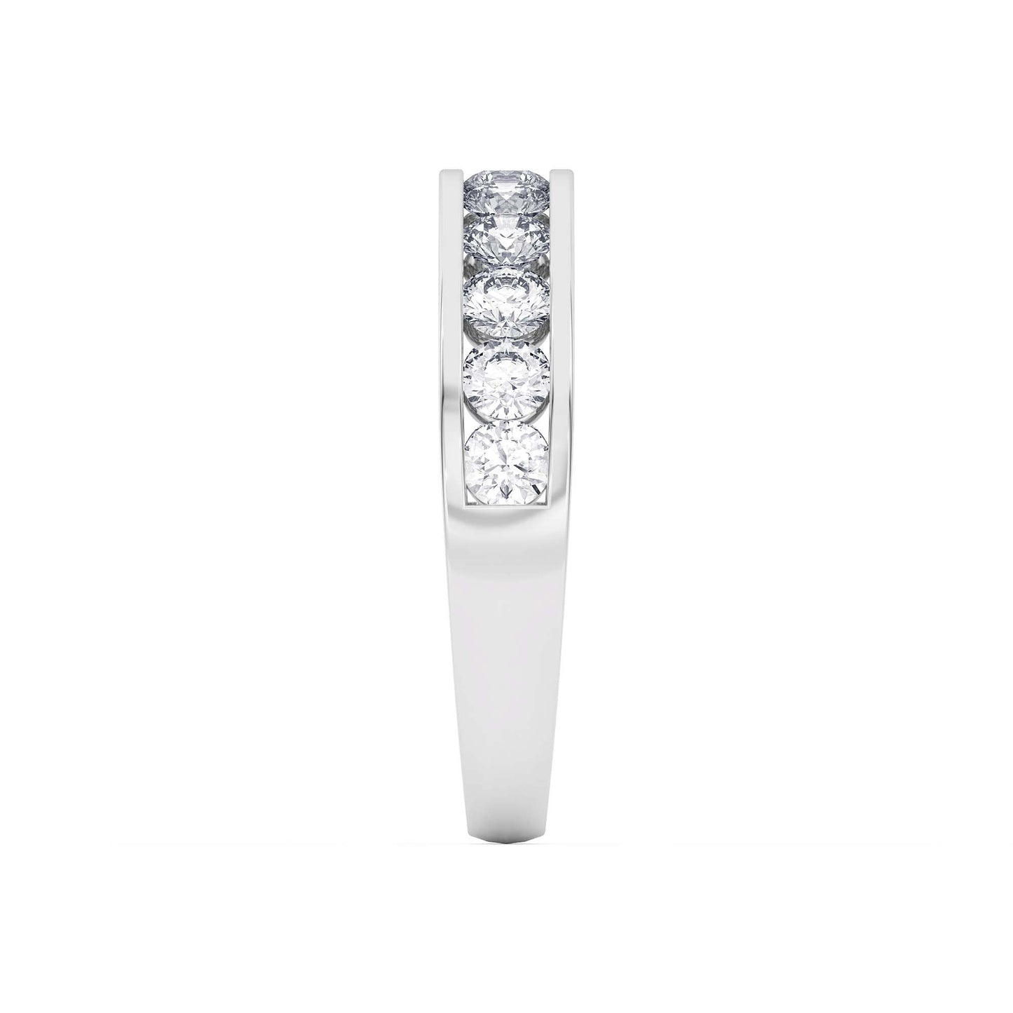 1 Ct Diamond Half Eternity Wedding Band 14K Gold - Dewberry Diamonds