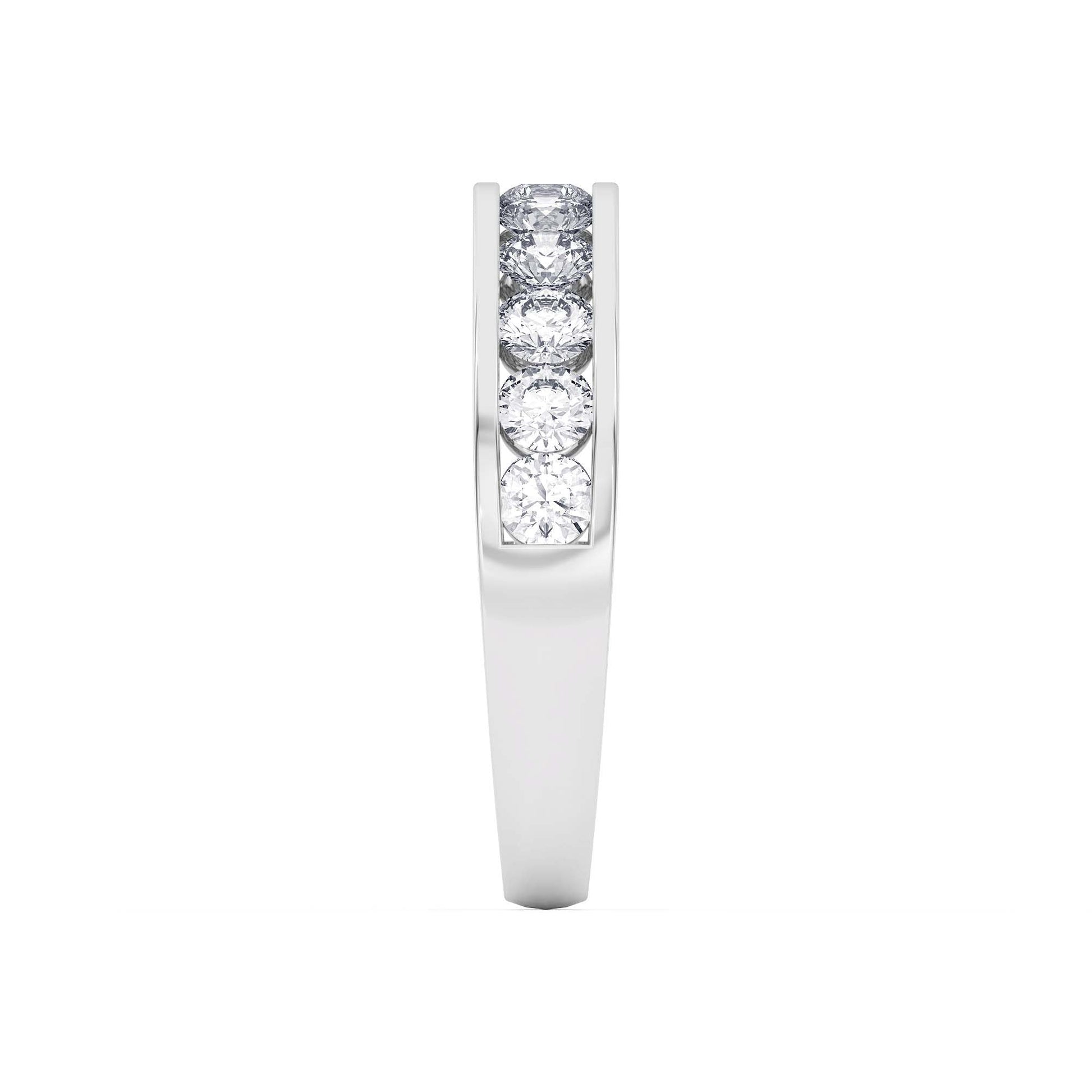 1 Ct Diamond Half Eternity Wedding Band 14K Gold - Dewberry Diamonds