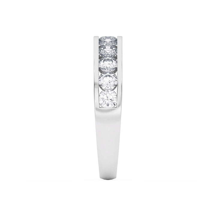 1 Ct Diamond Half Eternity Wedding Band 14K Gold - Dewberry Diamonds