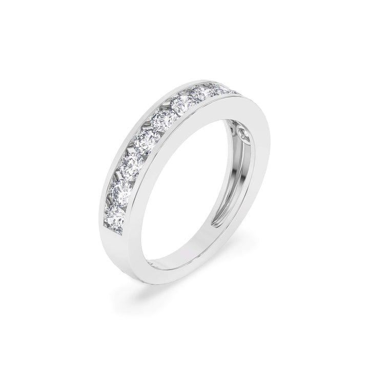 1 Ct Diamond Half Eternity Wedding Band 14K Gold - Dewberry Diamonds