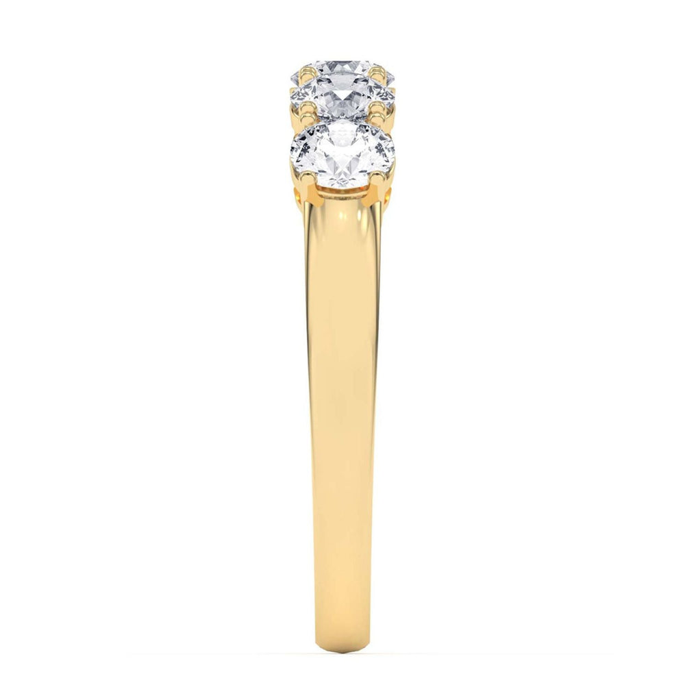 1 CT Five Stone Diamond Wedding Band 14K Yellow Gold - Dewberry Diamonds
