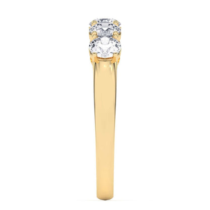 1 CT Five Stone Diamond Wedding Band 14K Yellow Gold - Dewberry Diamonds