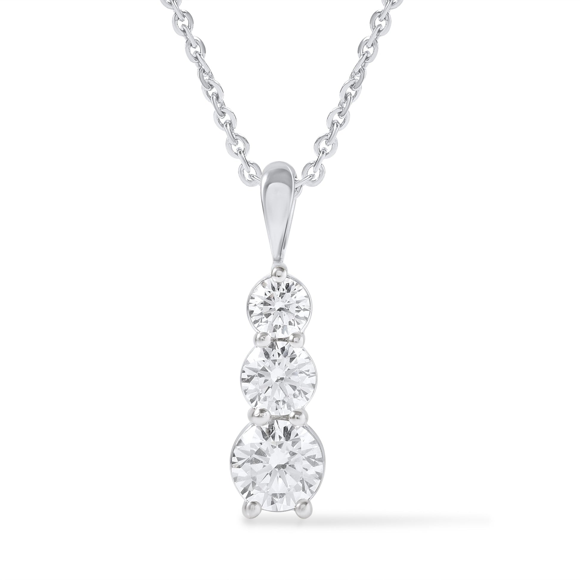 1 Ct Lab Grown Diamond Journey Pendant Necklace - Dewberry Diamonds