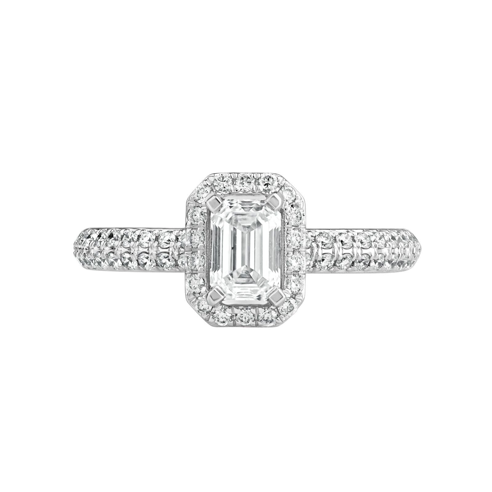 1.00 CT Lab Grown Diamond Halo Engagement Ring - Dewberry Diamonds