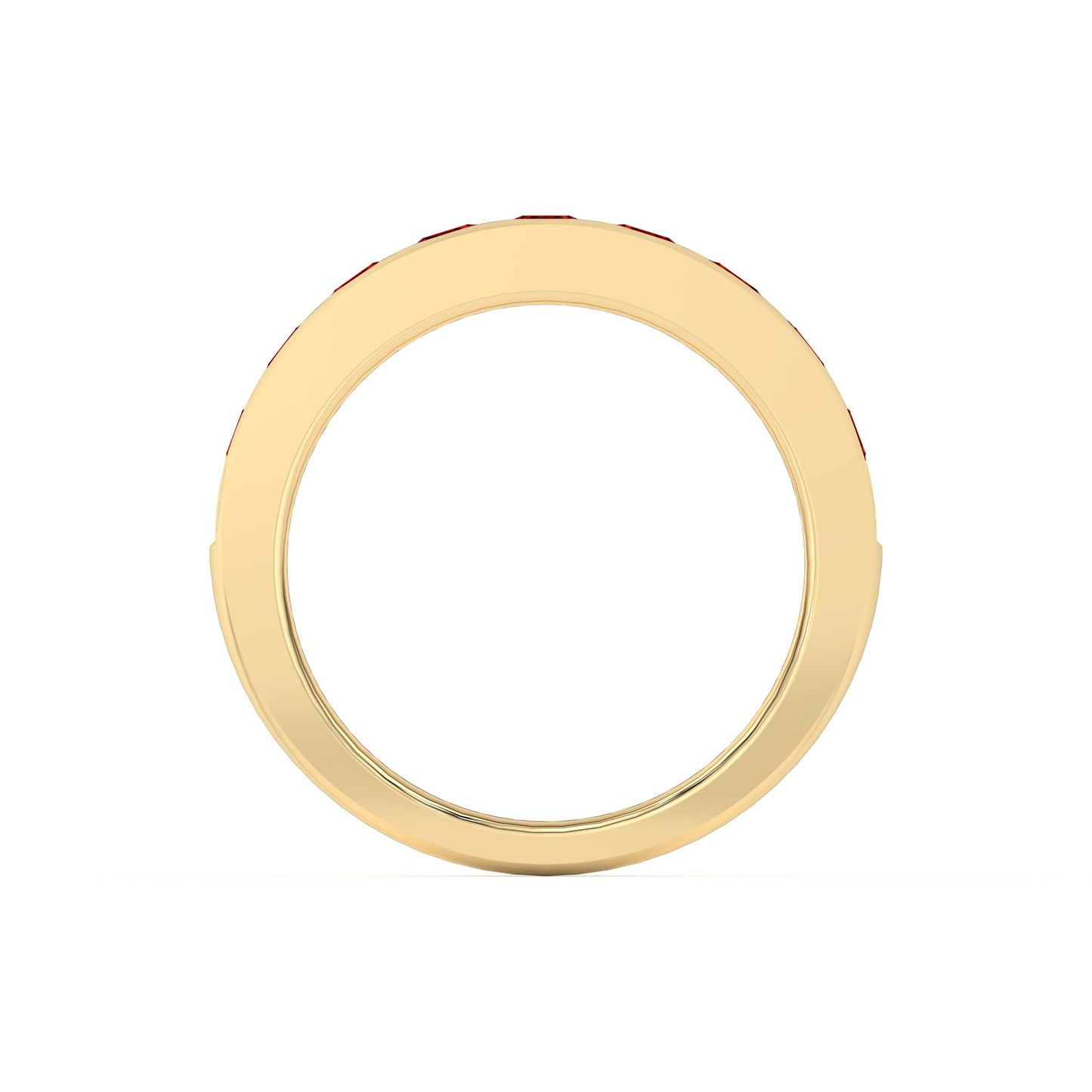 1.00 Ct Natural Red Ruby Channel Set Wedding Band - Dewberry Diamonds