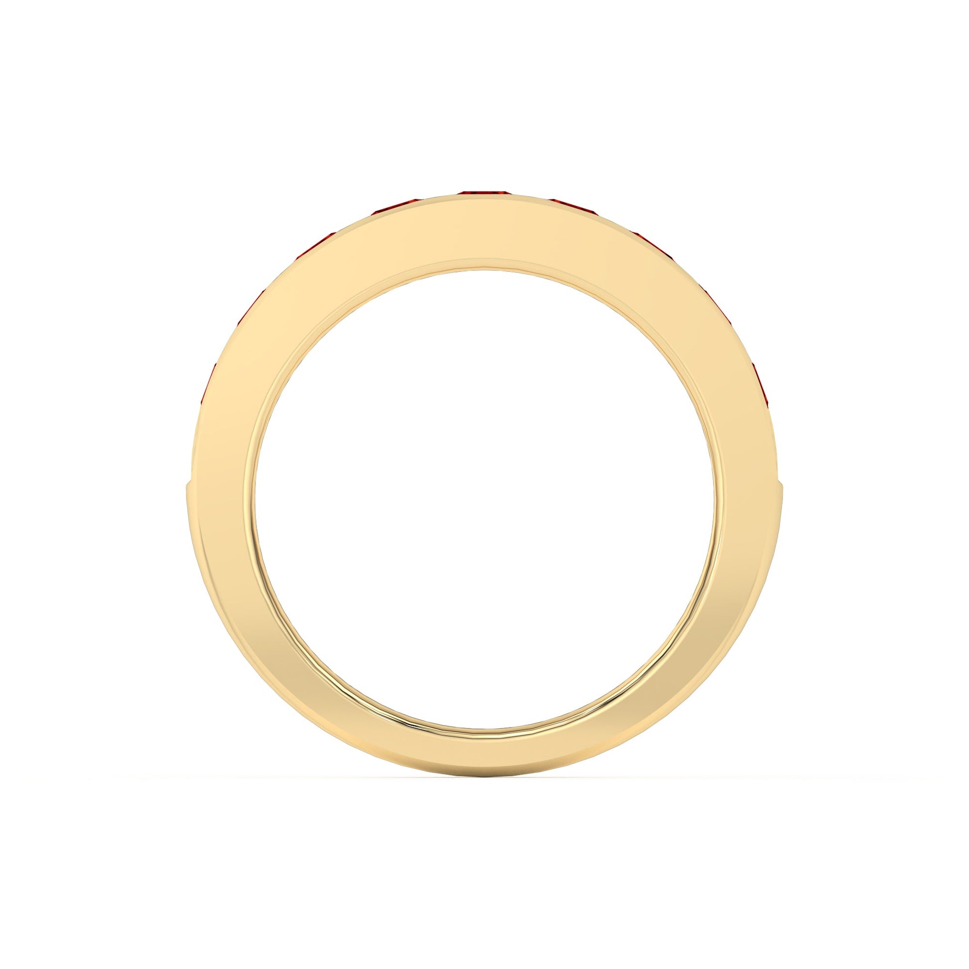 1.00 Ct Natural Red Ruby Channel Set Wedding Band - Dewberry Diamonds