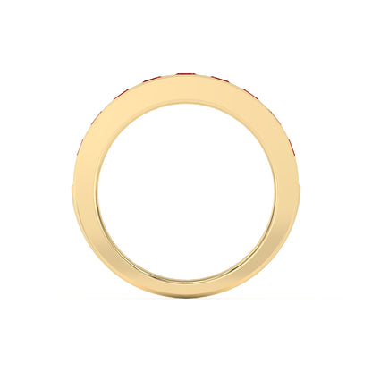 1.00 Ct Natural Red Ruby Channel Set Wedding Band - Dewberry Diamonds