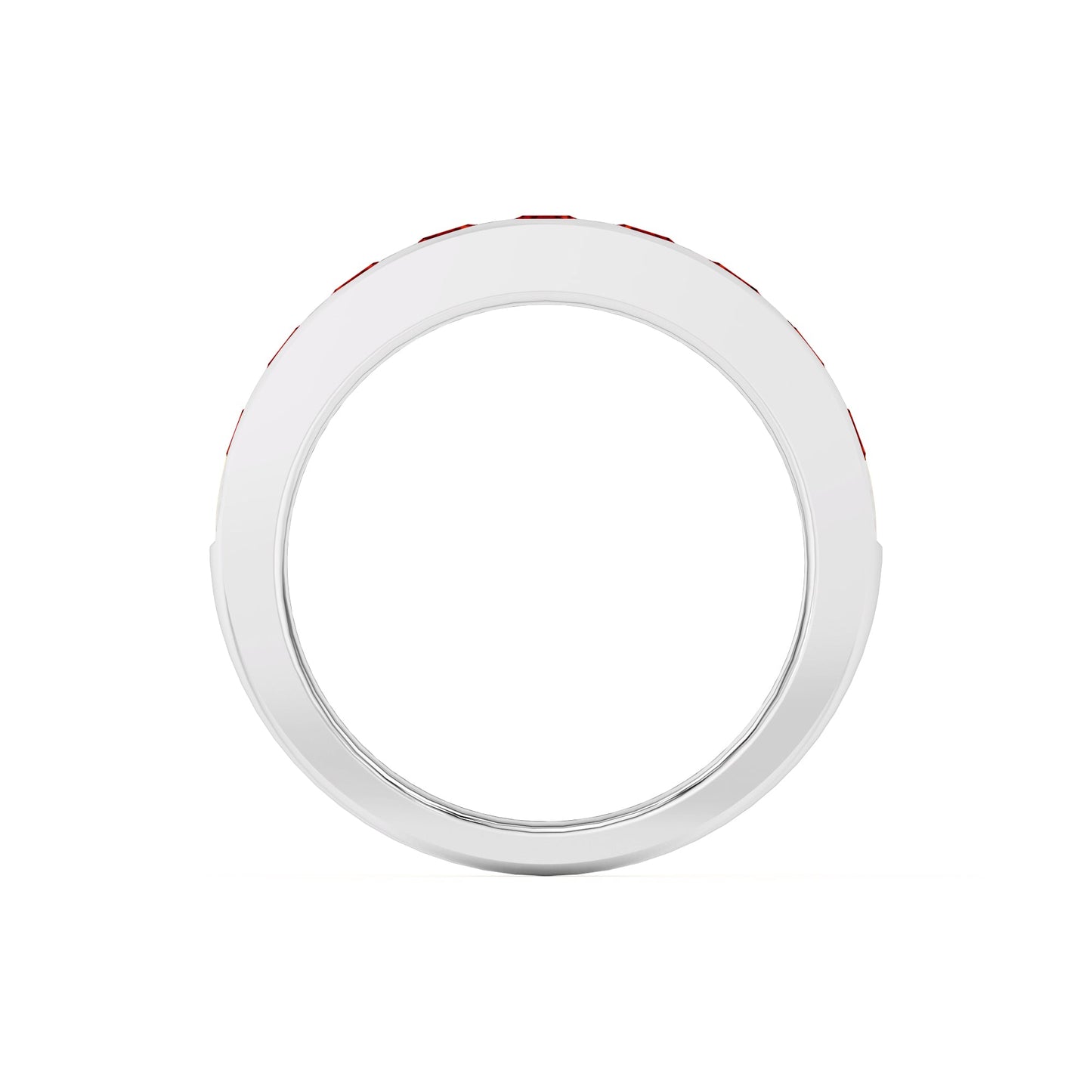 1.00 Ct Natural Red Ruby Channel Set Wedding Band - Dewberry Diamonds
