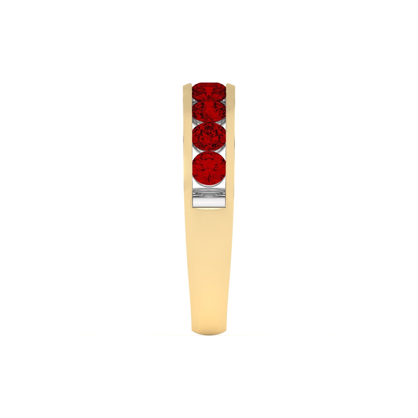 1.00 Ct Natural Red Ruby Channel Set Wedding Band - Dewberry Diamonds