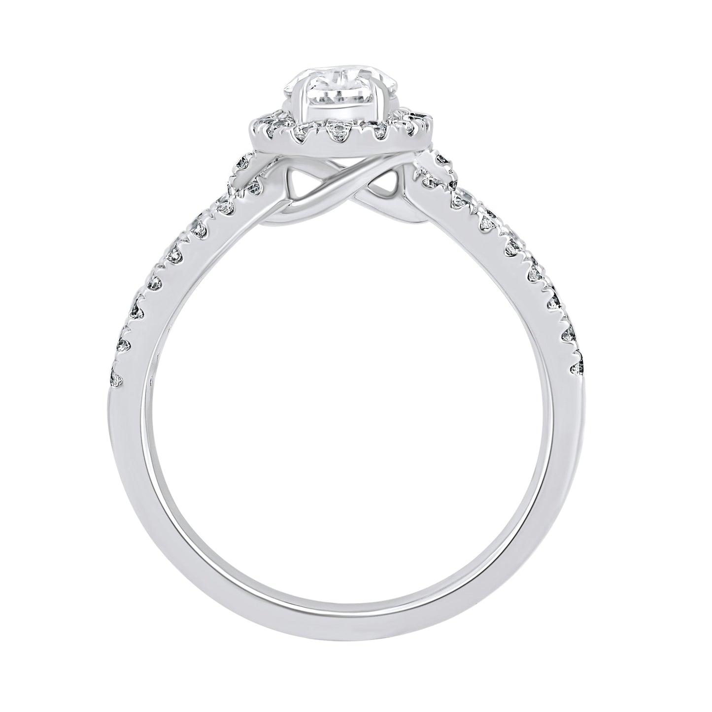 1.20 CT Oval Cut Diamond Halo Engagement Ring - Dewberry Diamonds