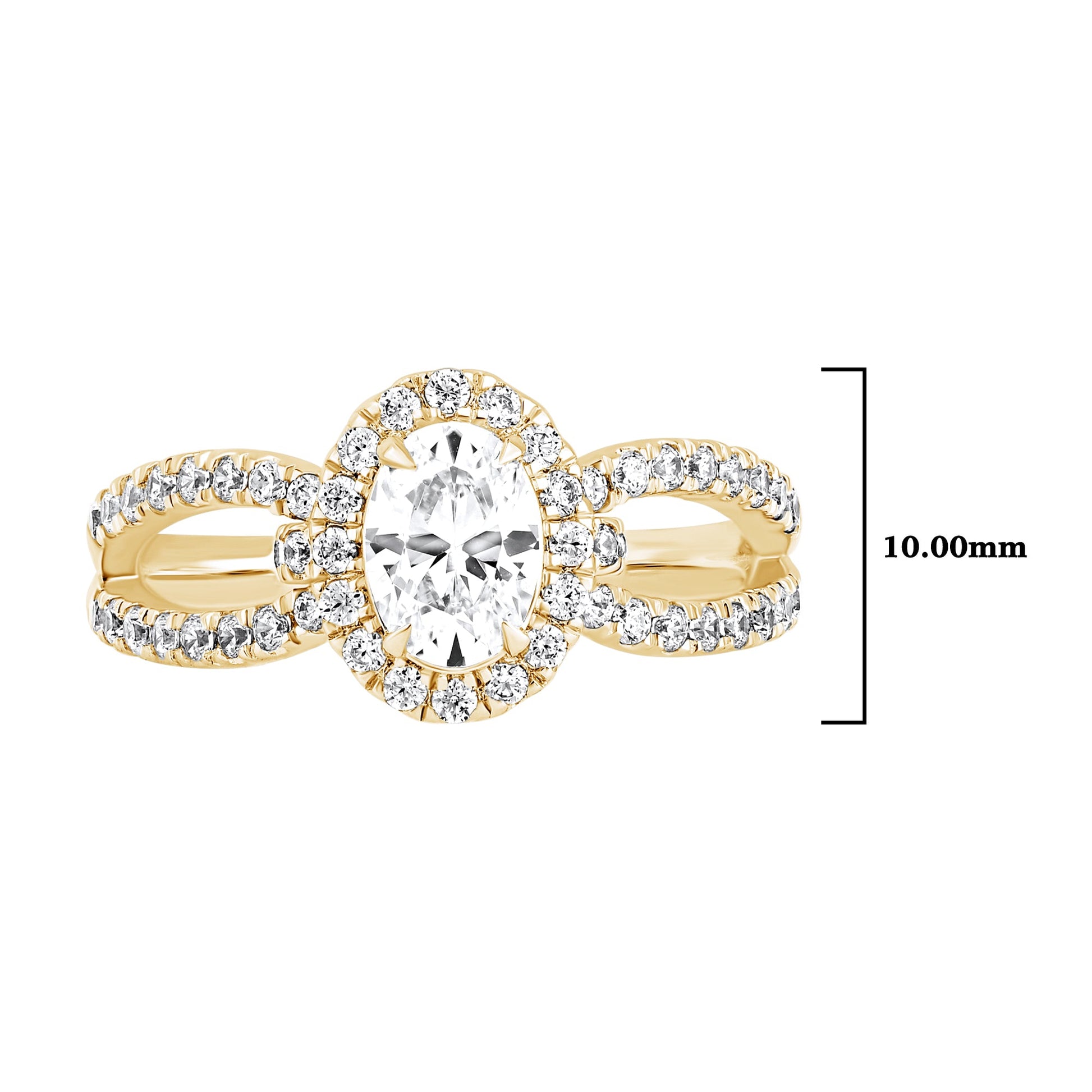 1.20 CT Oval Cut Diamond Halo Engagement Ring - Dewberry Diamonds