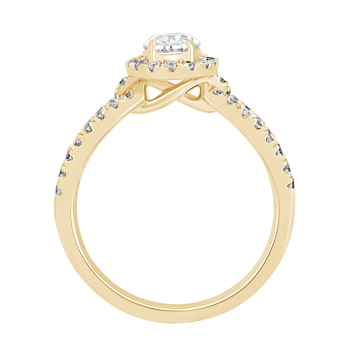1.20 CT Oval Cut Diamond Halo Engagement Ring - Dewberry Diamonds