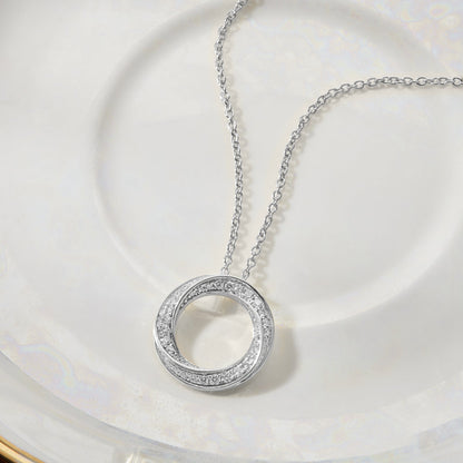 1/3 Ct Lab Grown Diamond Open Circle Pendant Necklace - Dewberry Diamonds