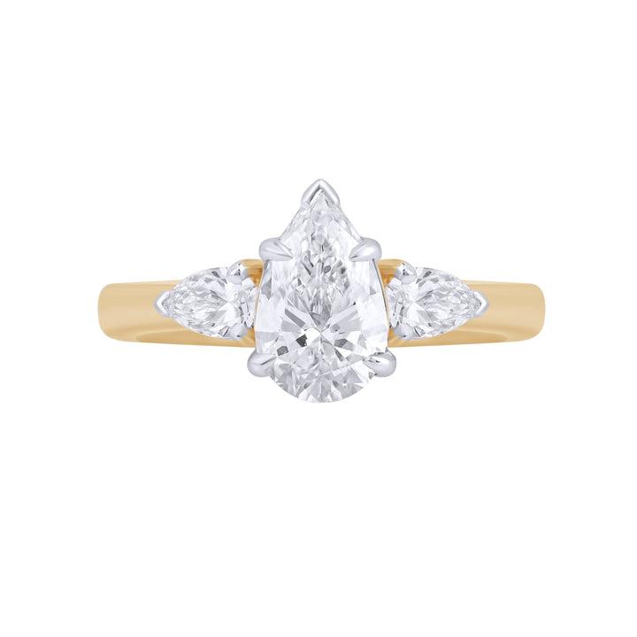 1.30 CT Lab Grown Diamond Three-Stone Engagement Ring - Dewberry Diamonds