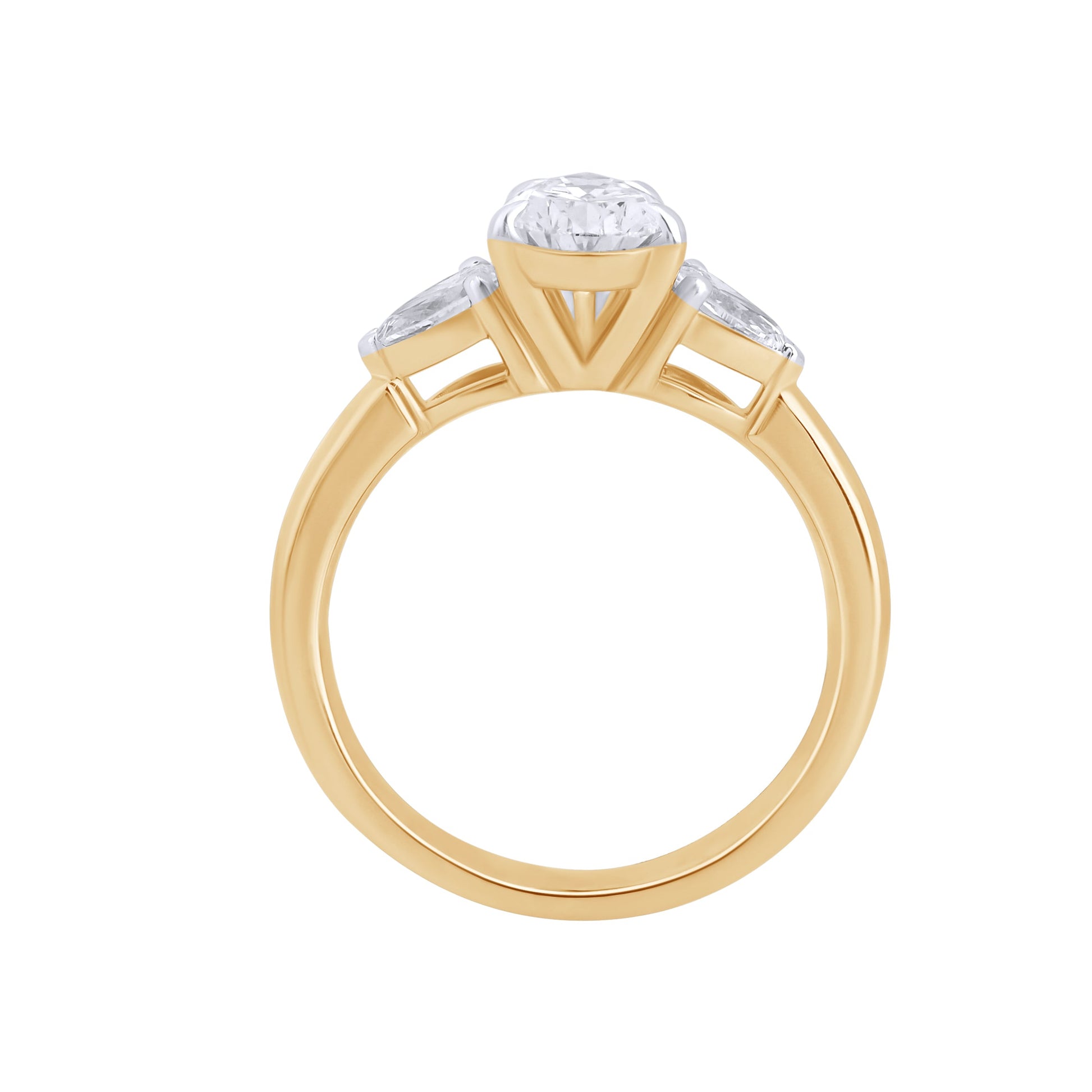 1.30 CT Lab Grown Diamond Three-Stone Engagement Ring - Dewberry Diamonds