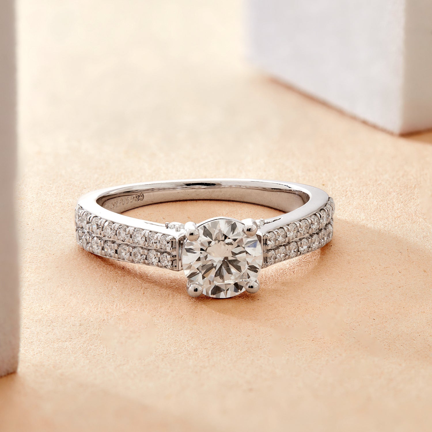 1.45 CT 925 Sterling Silver Solitaire Women's Engagement Ring - Dewberry Diamonds