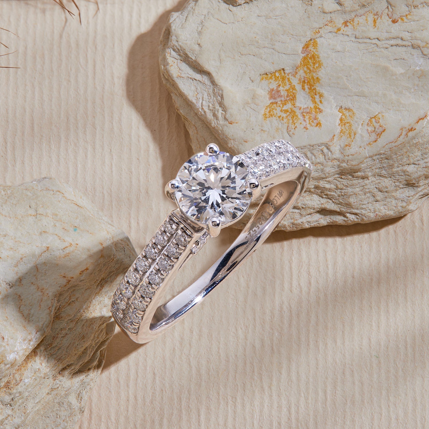 1.45 CT 925 Sterling Silver Solitaire Women's Engagement Ring - Dewberry Diamonds