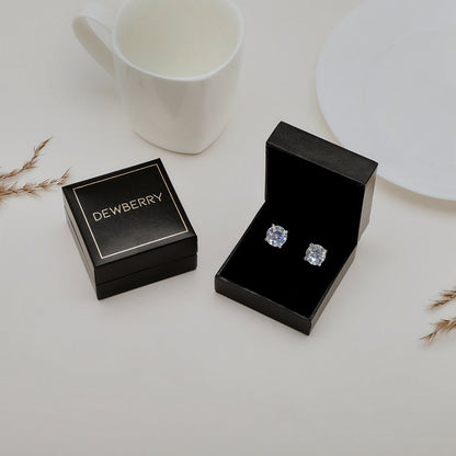 14K Gold 1 Ct Lab Grown Diamond Solitaire Stud Earrings - Dewberry Diamonds