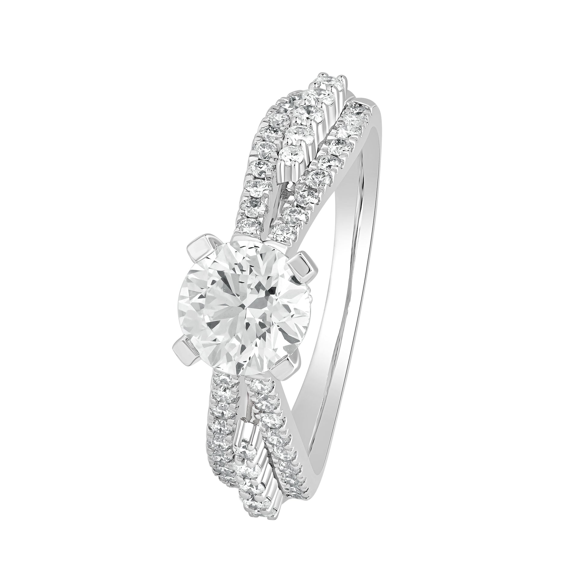 1.5 Ct Lab Grown Diamond Engagement Ring 925 Silver - Dewberry Diamonds
