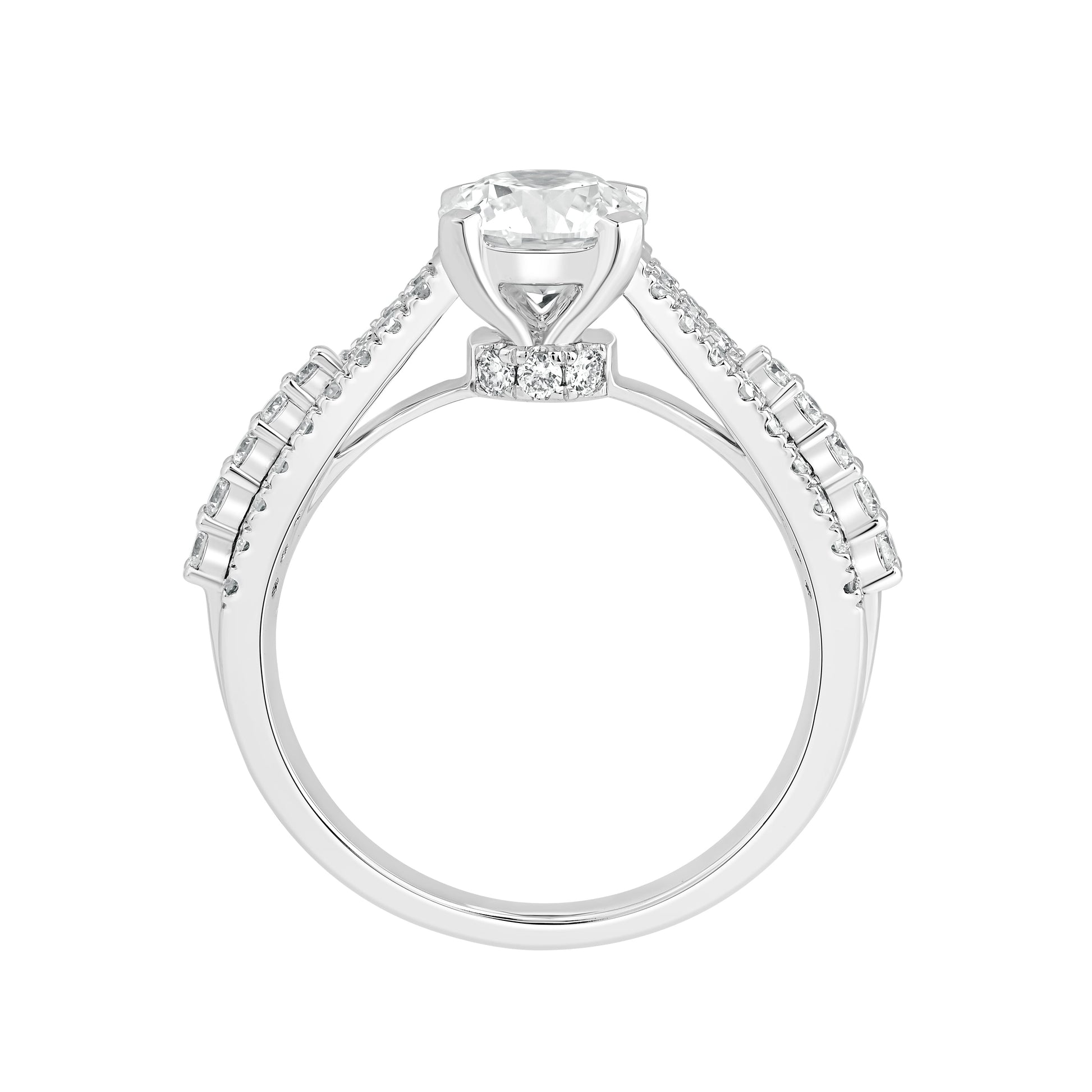 1.5 Ct Lab Grown Diamond Engagement Ring 925 Silver - Dewberry Diamonds
